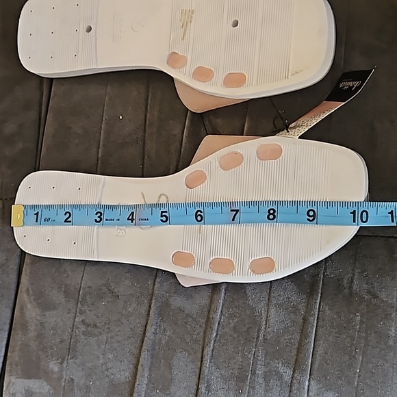 Chatties Women Light Pink Glitter Slide Sandals White Soles ManMade Size 7/8 M - Picture 7 of 8